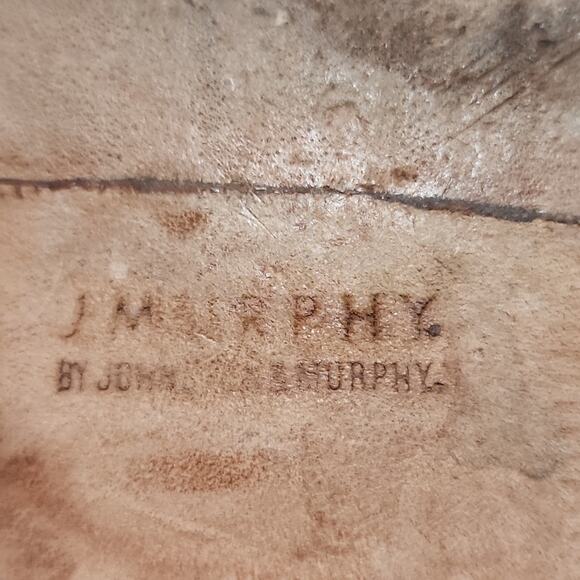 JOHNSTON & MURPHY MENS LEATHER BURGUNDY OXFORDS SIZE 11 MADE IN INDIA - Picture 9 of 15